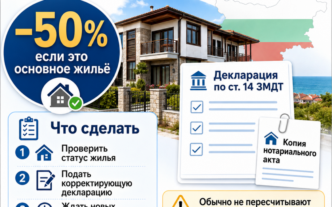 🏠 Как уменьшить налог на недвижимость в Болгарии