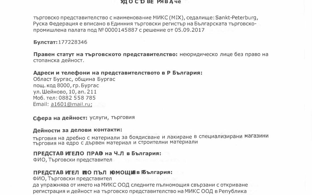 СЕРТИФИКАТ
